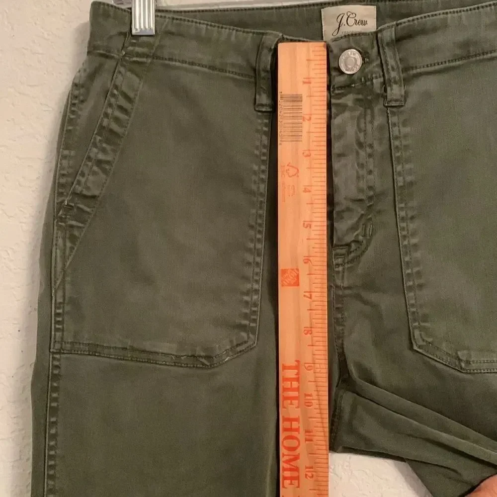 J.Crew Olive Green Cargo Style Skinny Women’s Pants Size 29